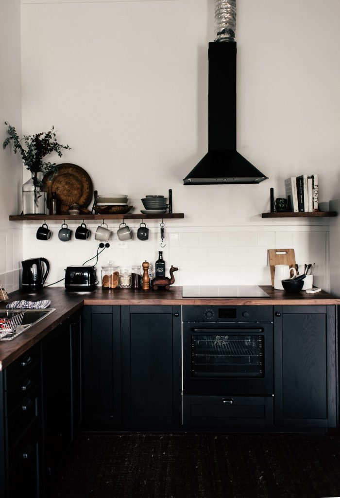 black kitchen