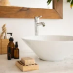 stylish white sink for small bathroom designs