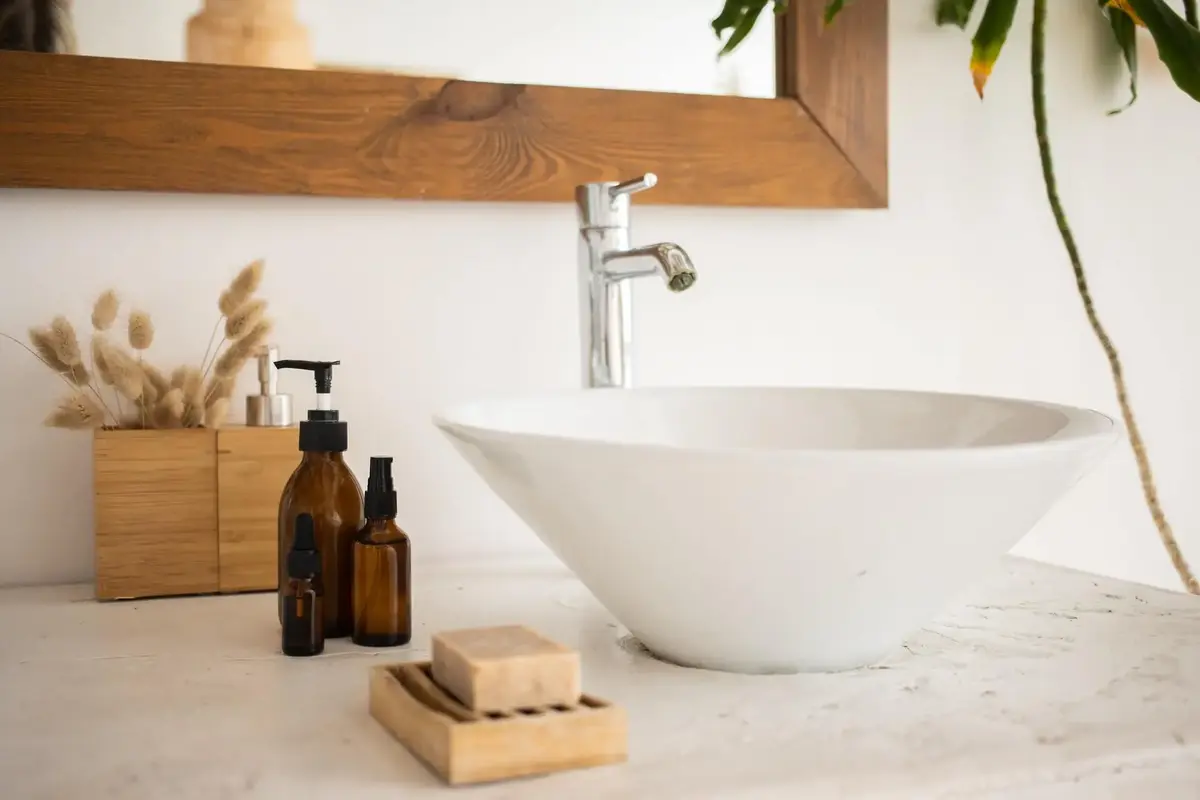 stylish white sink for small bathroom designs