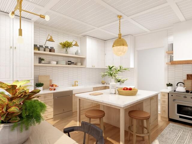 white kitchen upgrade