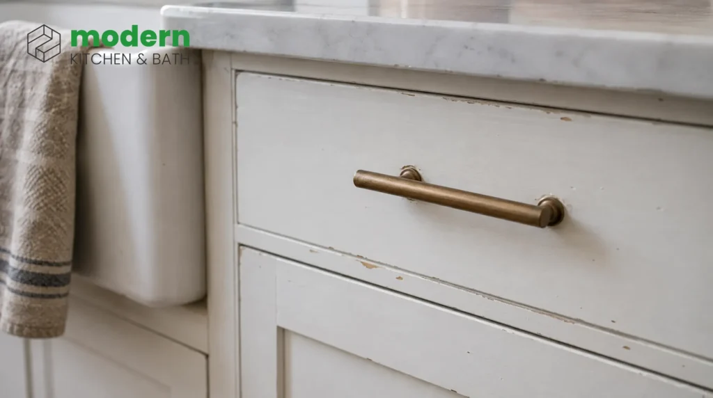 painted-cabinet-chipping-wear-around-handle