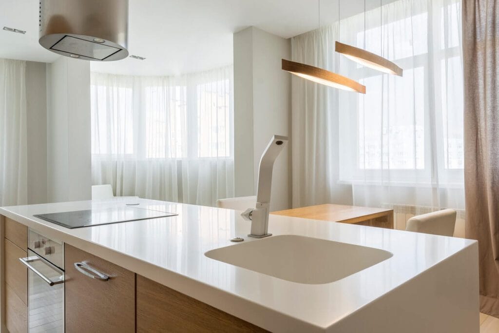 quartz kitchen counter