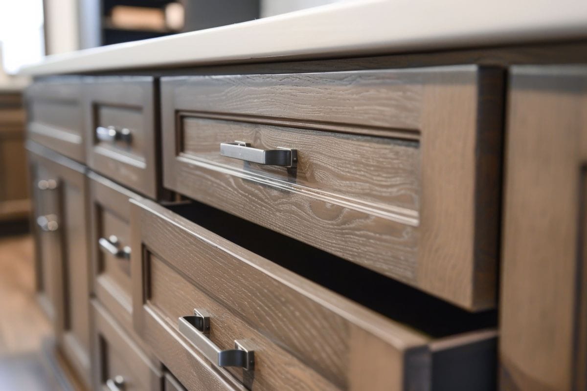 modern cabinets pulls are used to remodel kitchen 