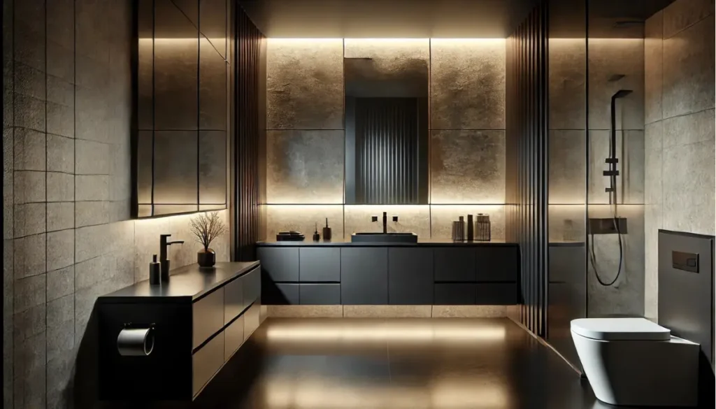 Backlit Backsplashes bathroom design