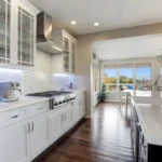 remodeled white large kitchen