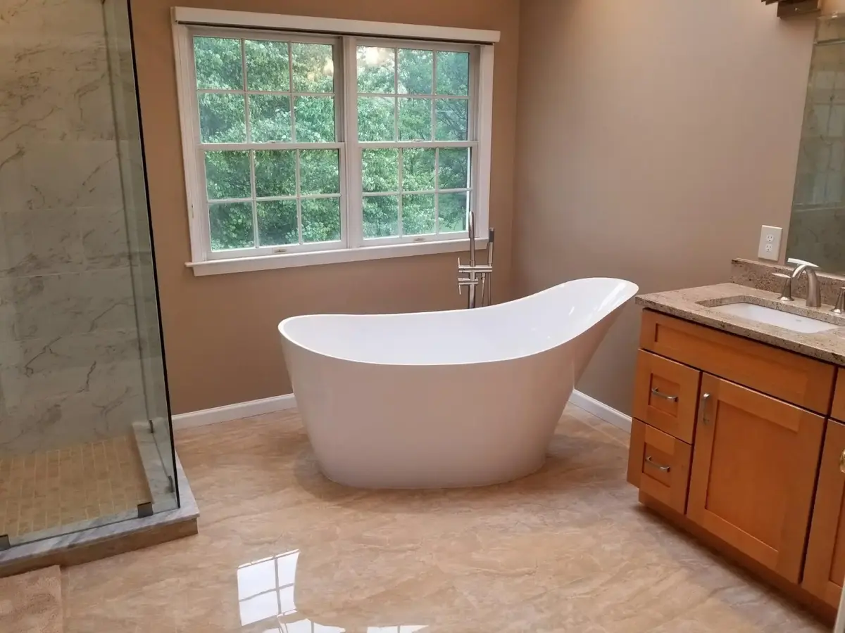 bathroom Remodeled of home in Alexandria VA