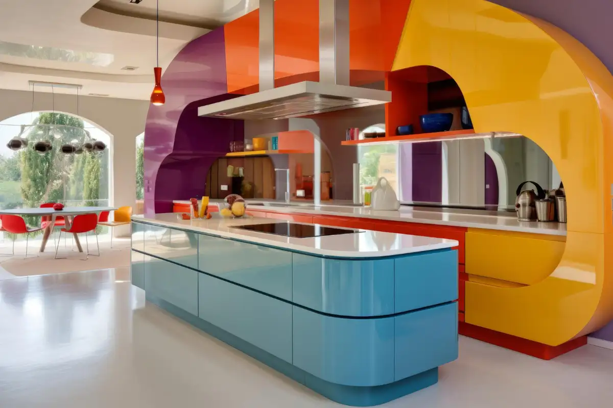 colorful kitchen design