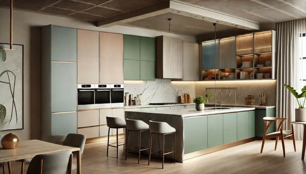 green kitchen trends 2025