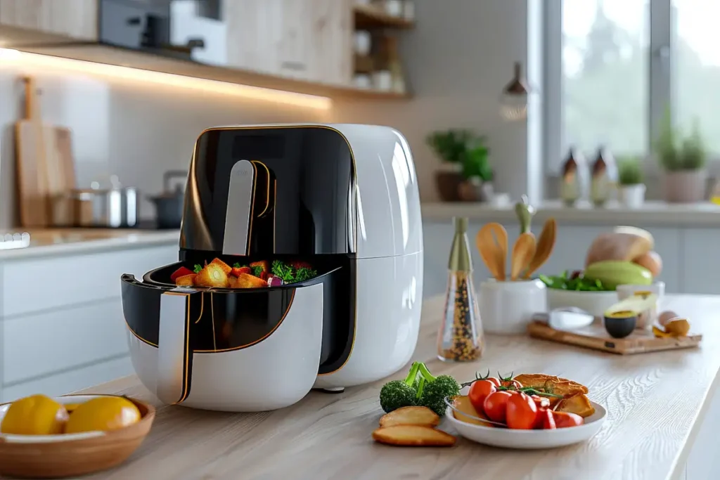 kitchen with modern cook devices