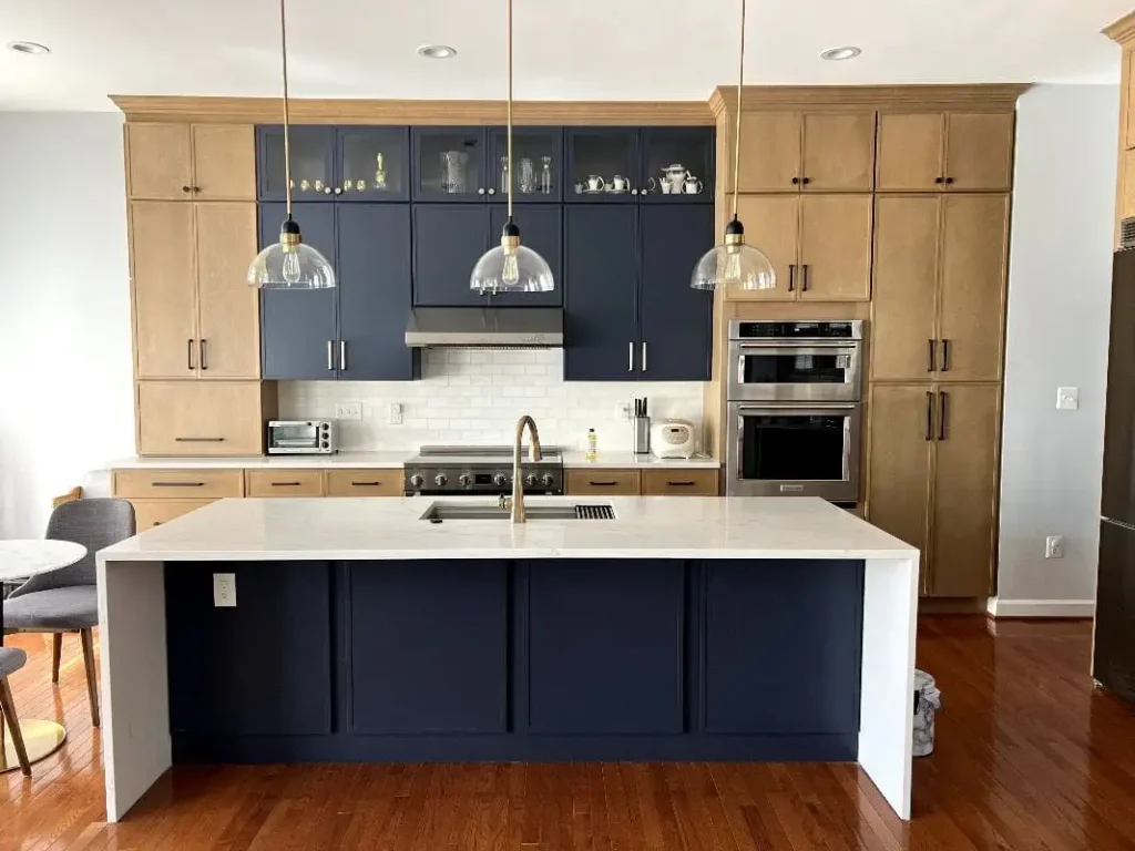 modern kitchen designed by remodel contractor in Sterling VA