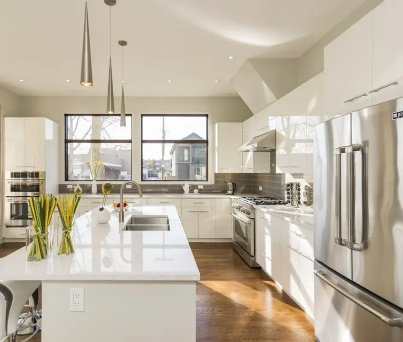 large kitchen island