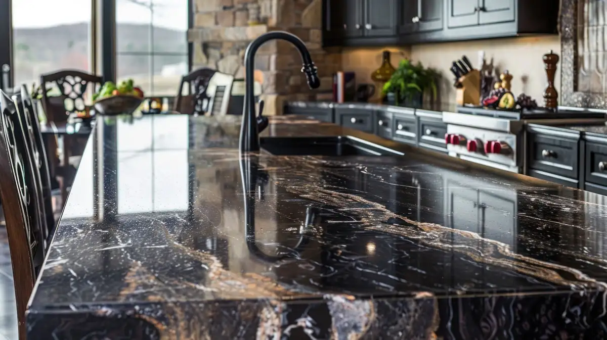 Resin stone kitchen countertop 