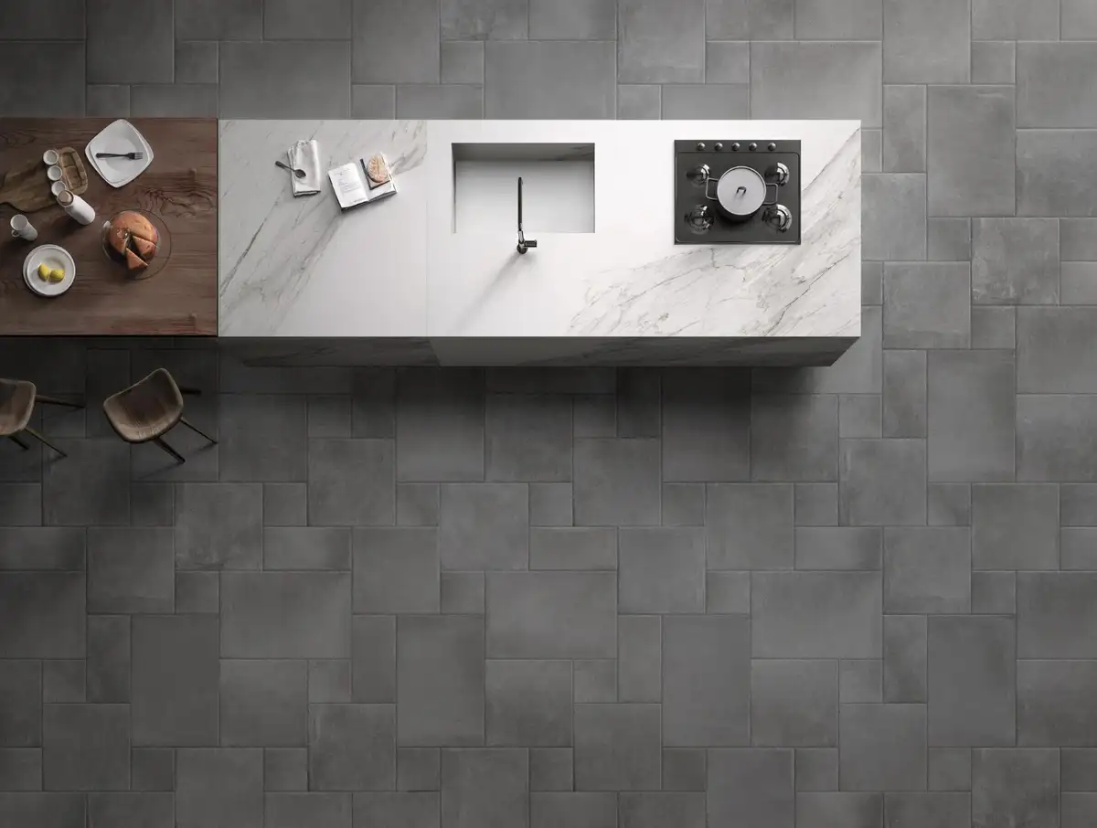 Industrial Metal-look Floor tile 