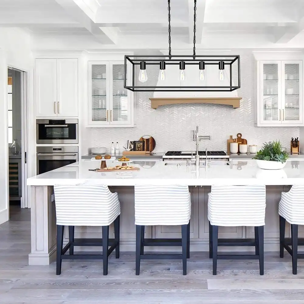 Black Linear Chandelier
