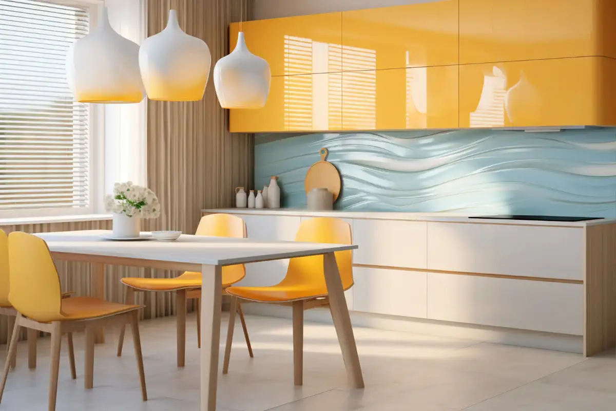 yellow kitchen tips for make it bigger