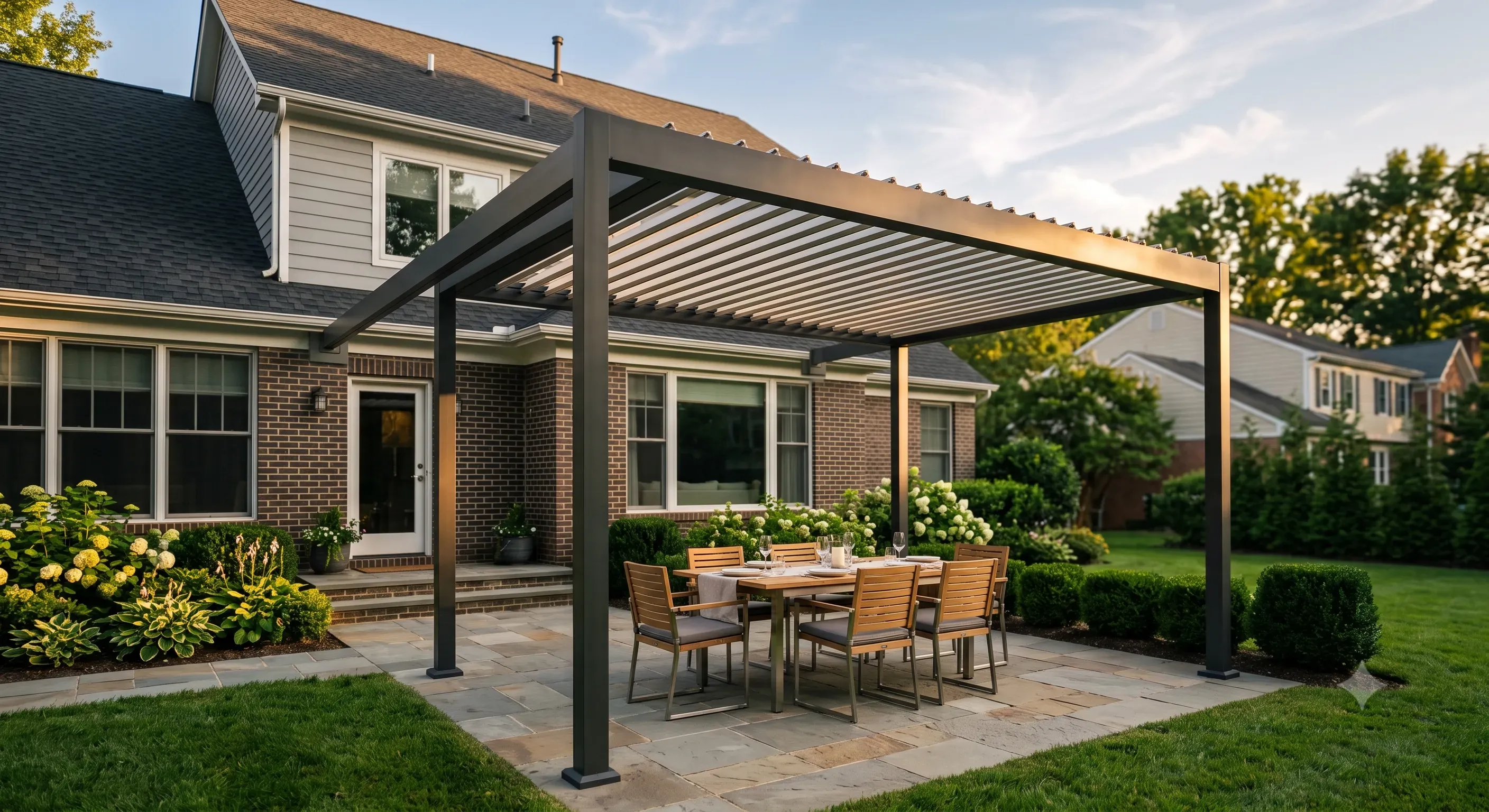 Pergola design metrics for Northern Virginia homeowners Golden ratio, post:beam sizing, footing depth, wind load, and shade coverage