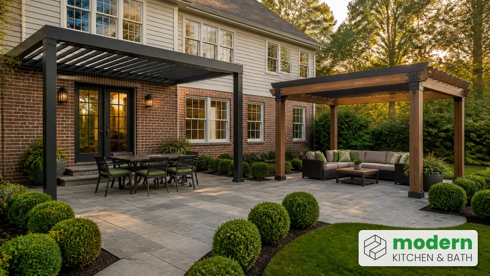 Attached vs freestanding pergola in a Northern Virginia backyard