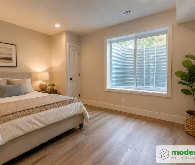 03-basement-bedroom-egress-window-Basement Remodeling Cost in Northern Virginia